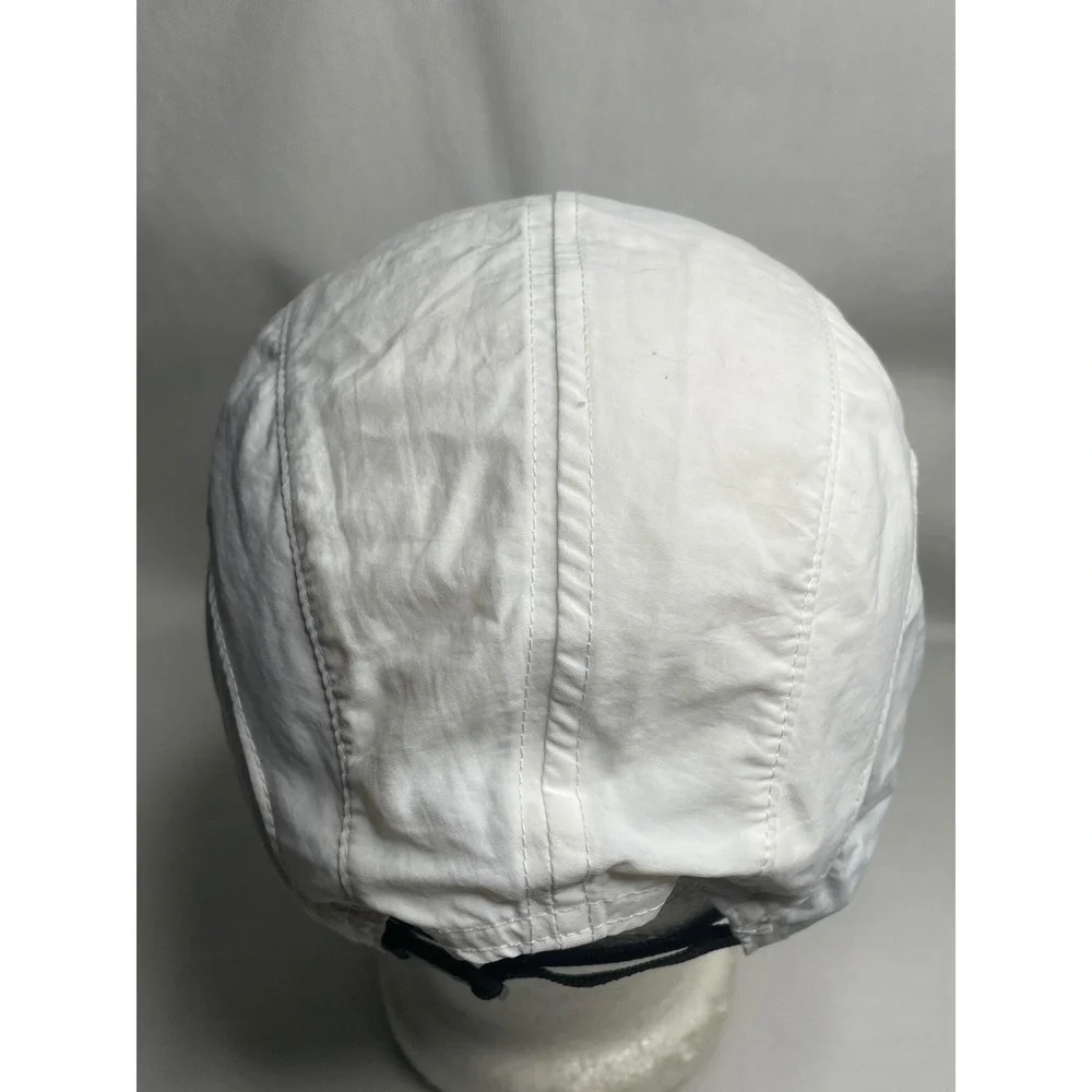 Gadiemkensd Folding Packable Hat Long Brim Adjustable White Reflective Gray Cap